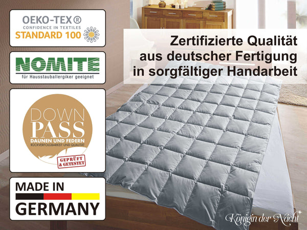 Eiderdaunendecke »Königin der Nacht«