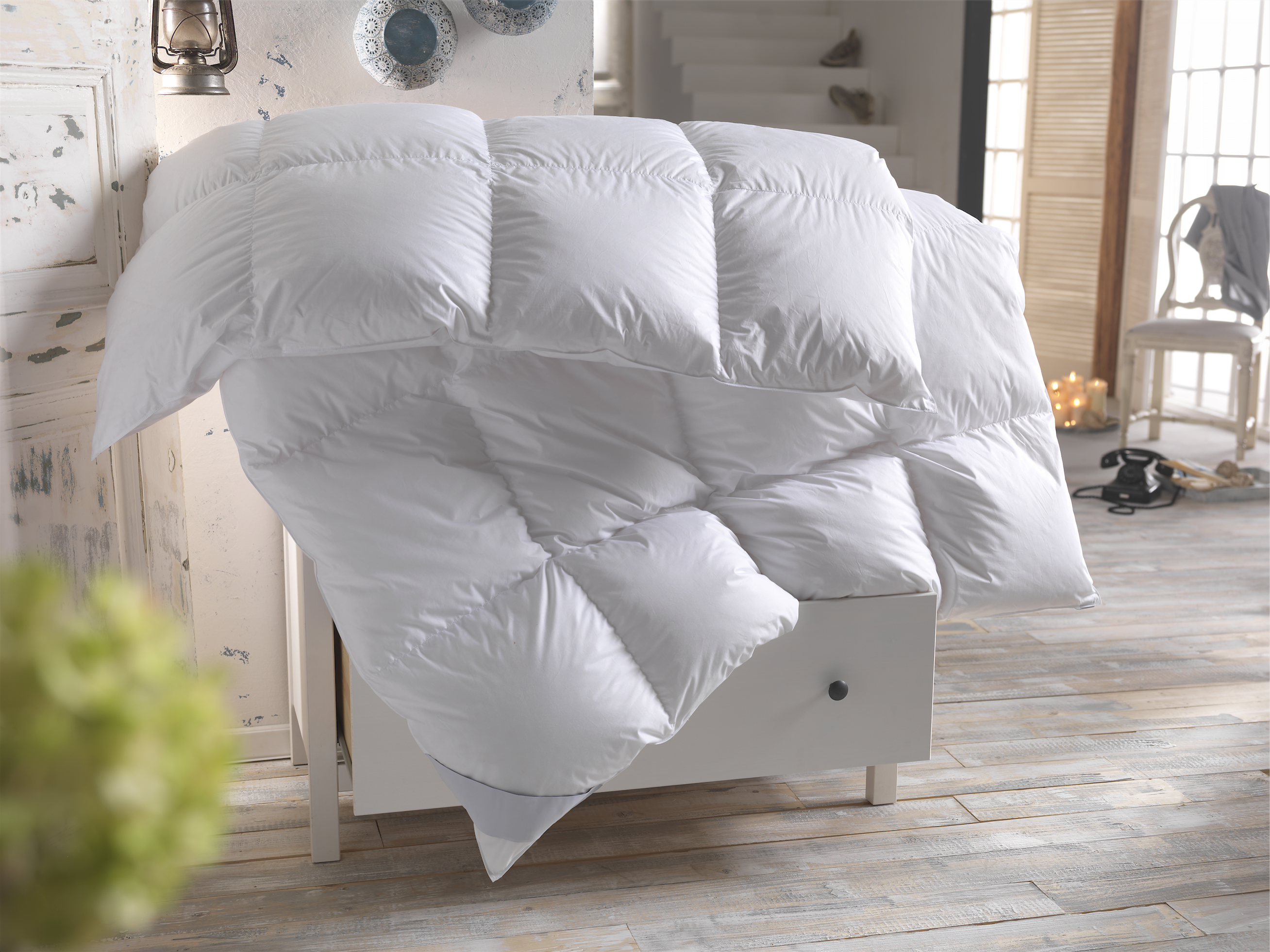 [Es ist seit dem Erscheinen des Verkaufs populär geworden] Premium Gänsedaunen-Bettdecke »Träumchen« – TraumDaune Schlafkomfort