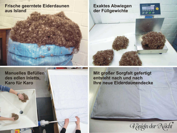 Eiderdaunendecke »Königin der Nacht«