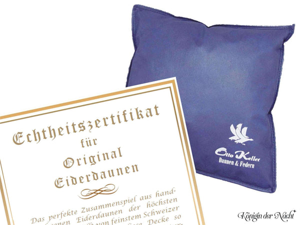 Eiderdaunen 3-Kammer-Kissen »Königin der Nacht«