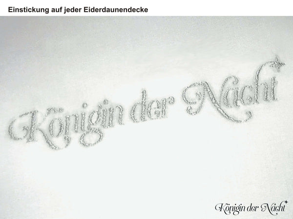Eiderdaunendecke »Königin der Nacht«
